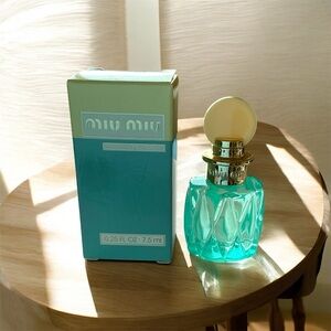 NIB! Miu Miu L'Eau Bleue -E.D.P.-.75ML/.25FL OZ MINI